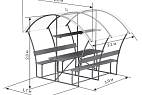Беседка Трали Вали цветной поликарбонат